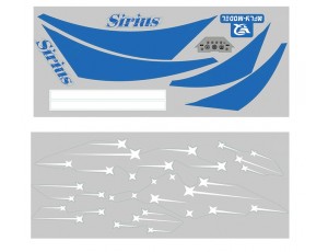 Xfly-Model Sirius 80mm 12 Blade EDF Sport Jet Decal Set Xfly-Model Sirius 80mm 12 Blade EDF Sport Jet Decal Set